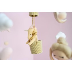 Κρεμαστό κούνιας μωρού - Αλογάκι στο αερόστατο